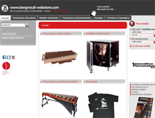 Tablet Screenshot of bergerault-webstore.com